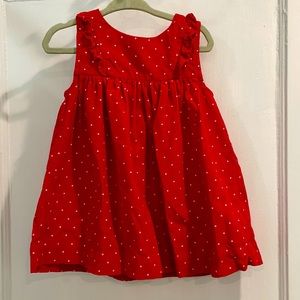 18-24mos red corduroy jumper
